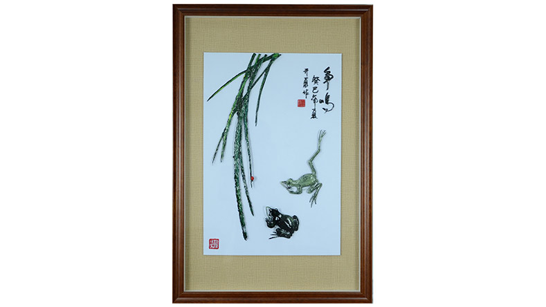 爭(zhēng)鳴-楊開(kāi)勇小品類(lèi)鐵畫(huà)作品