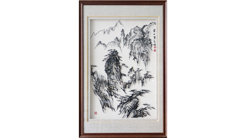 黃山風景鐵畫-楊開勇作品