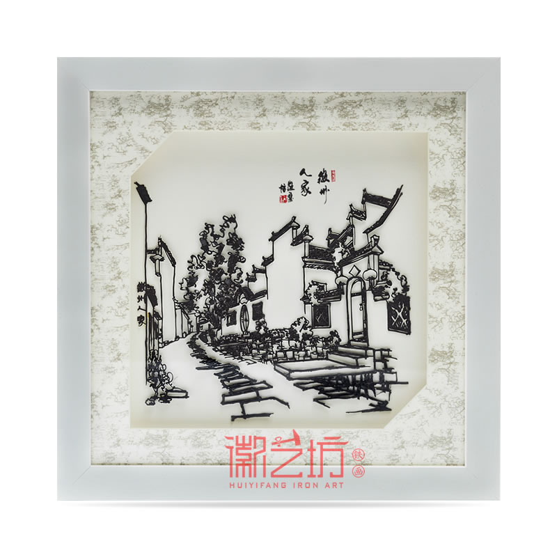 徽州人家蕪湖鐵畫 安徽特色文化禮品 國家級非物質(zhì)文化遺產(chǎn)